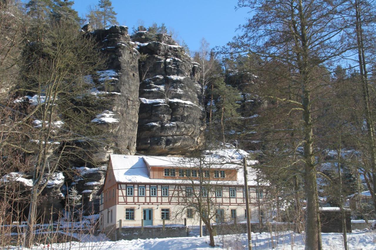 Ferienwohnungen Felsenkeller Bielatal Rosenthal-Bielatal Exterior foto